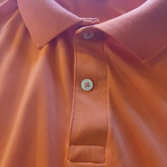 Men's Us Polo Assn Orange Polo Shirt Large - Picture 5 of 11